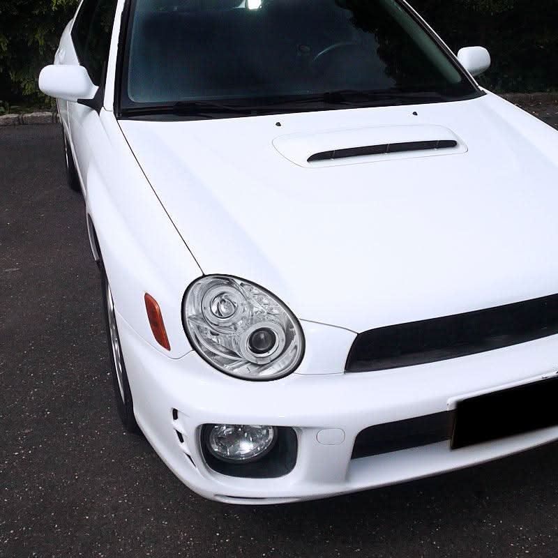 Spec-D Projector Headlights Subaru WRX (02-03) Dual Halo LED - Bug Eye Black or Chrome