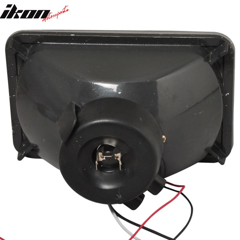 6x4 Inch Sealed Beam Chrome Housing Projector Headlight lamp Glass Len