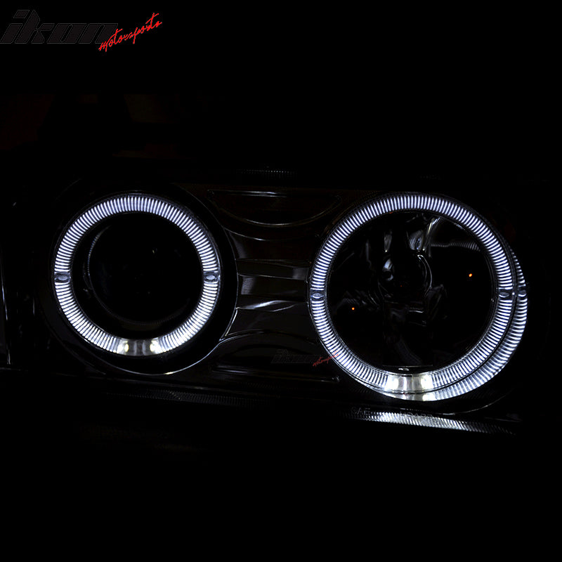Fits 92-98 BMW E36 Sedan Halo Projector Headlights Lamps
