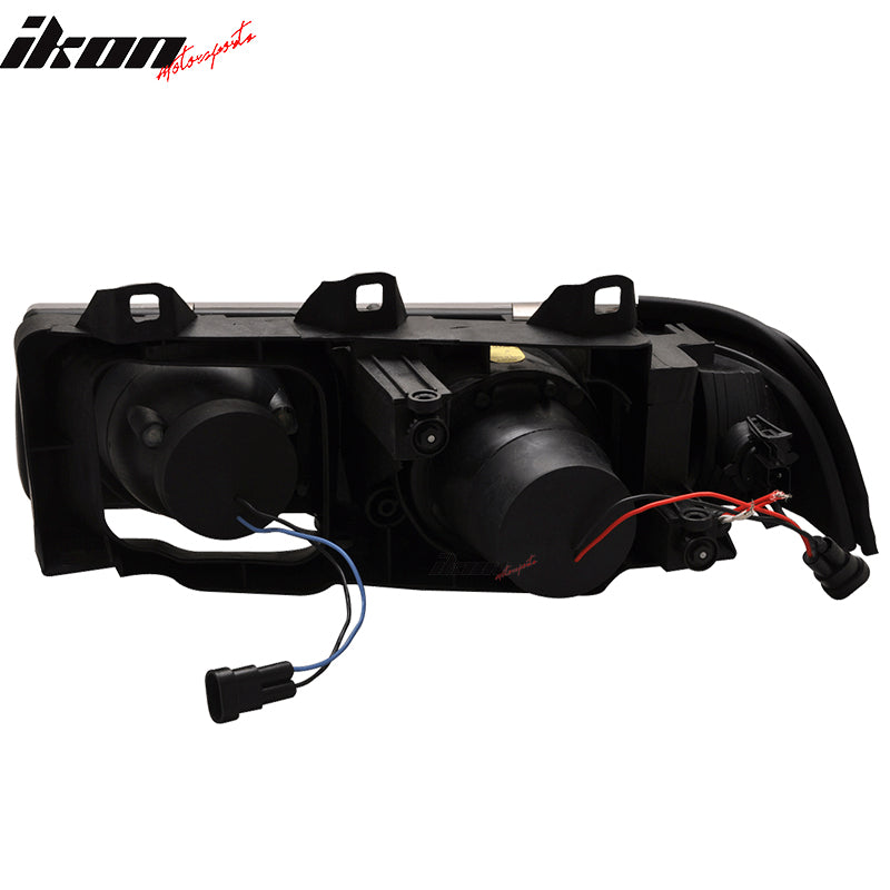 Fits 92-98 BMW E36 Sedan Halo Projector Headlights Lamps