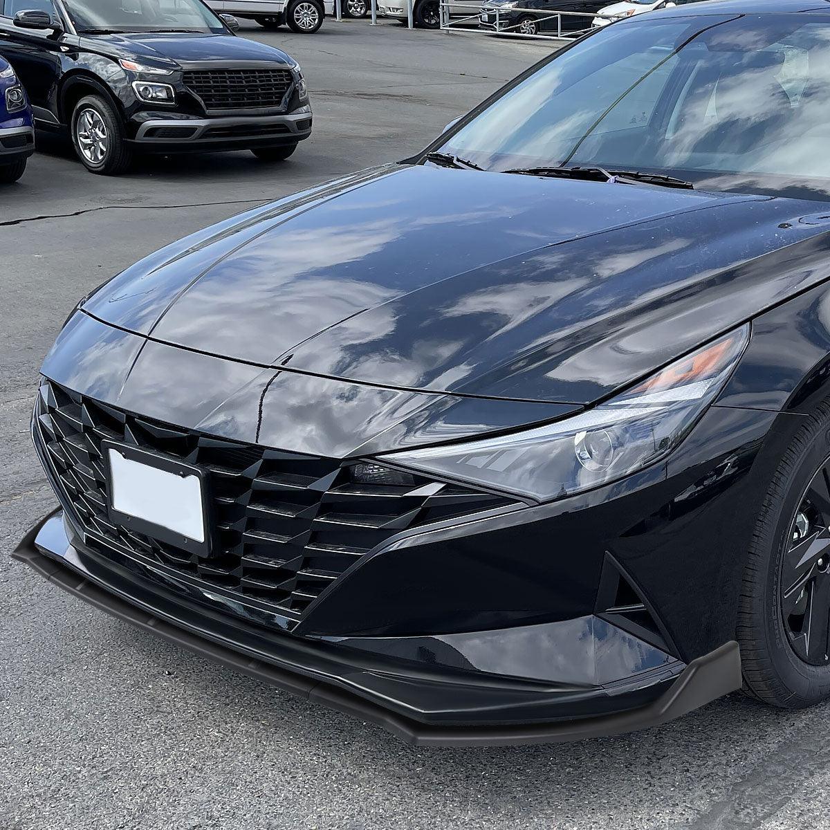 Spec-D Front Bumper Lip Hyundai Elantra (2021-2022) Matte or Glossy Black