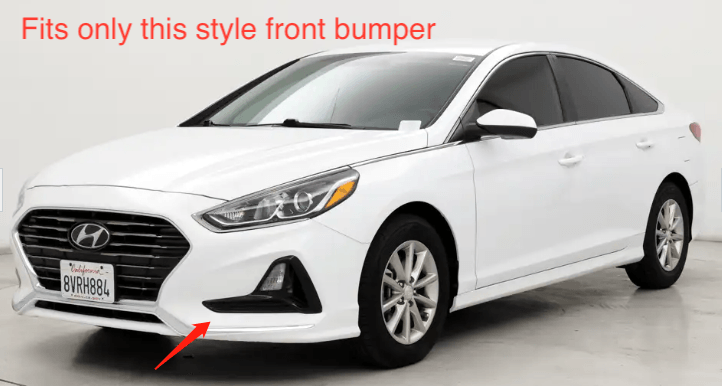 Spec-D Front Bumper Lip Hyundai Sonata (2018-2019) Matte or Glossy Black