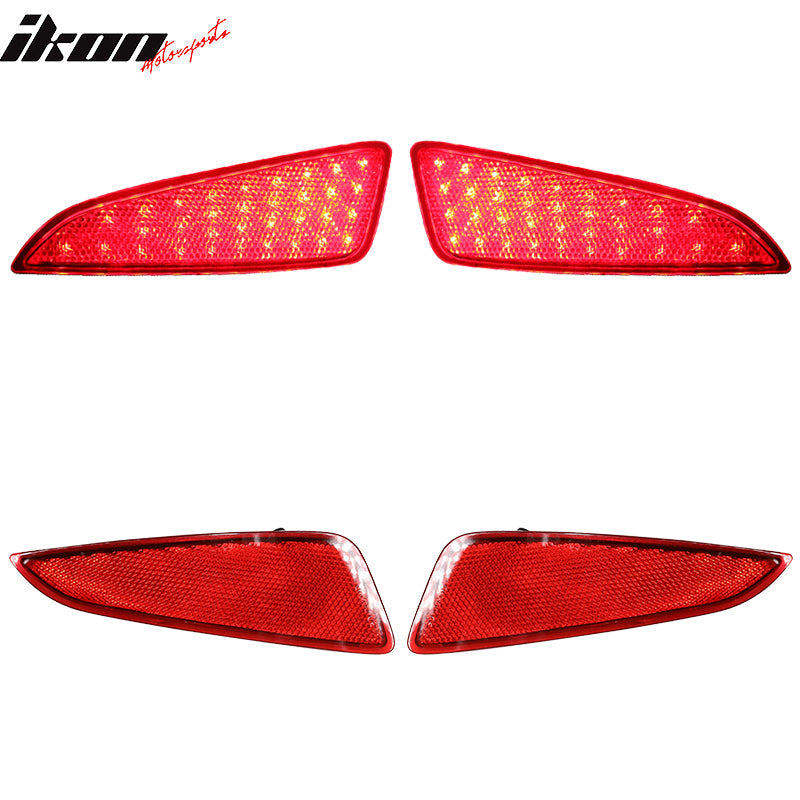 2018-2022 Toyota CHR Red Lens Rear Reflectors Lights Tail Lights