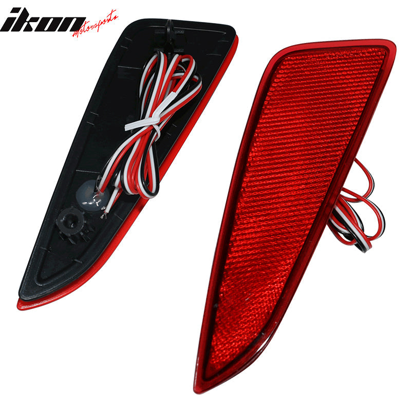 2018-2022 Toyota CHR Red Lens Rear Reflectors Lights Tail Lights