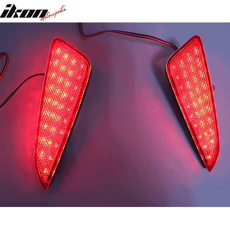 2018-2022 Toyota CHR Red Lens Rear Reflectors Lights Tail Lights