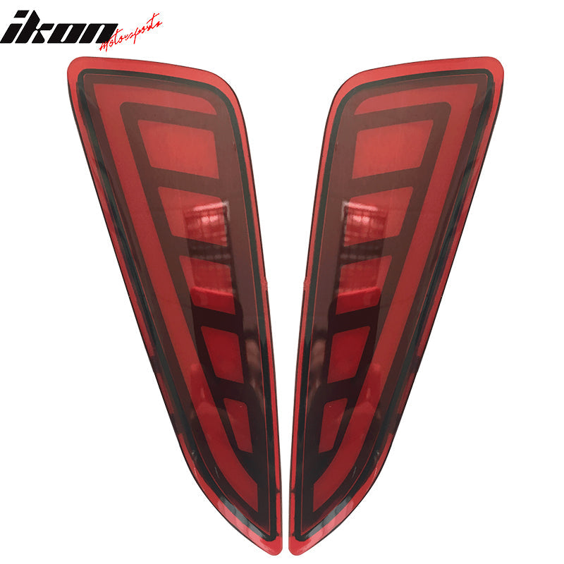 2018-2022 Toyota C-HR V2 Style Red Lens 2PCS Brake Tail Lights Lamps