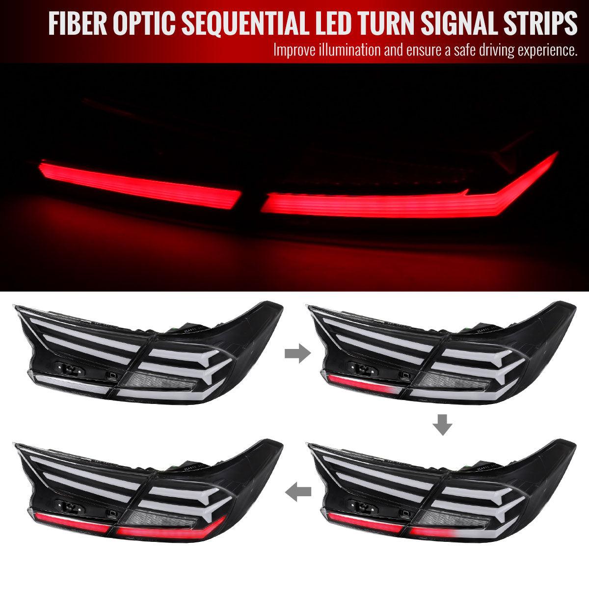 Spec-D Tail Lights Honda Accord (2018-2022) Sequential LED w/ Breathing Effect