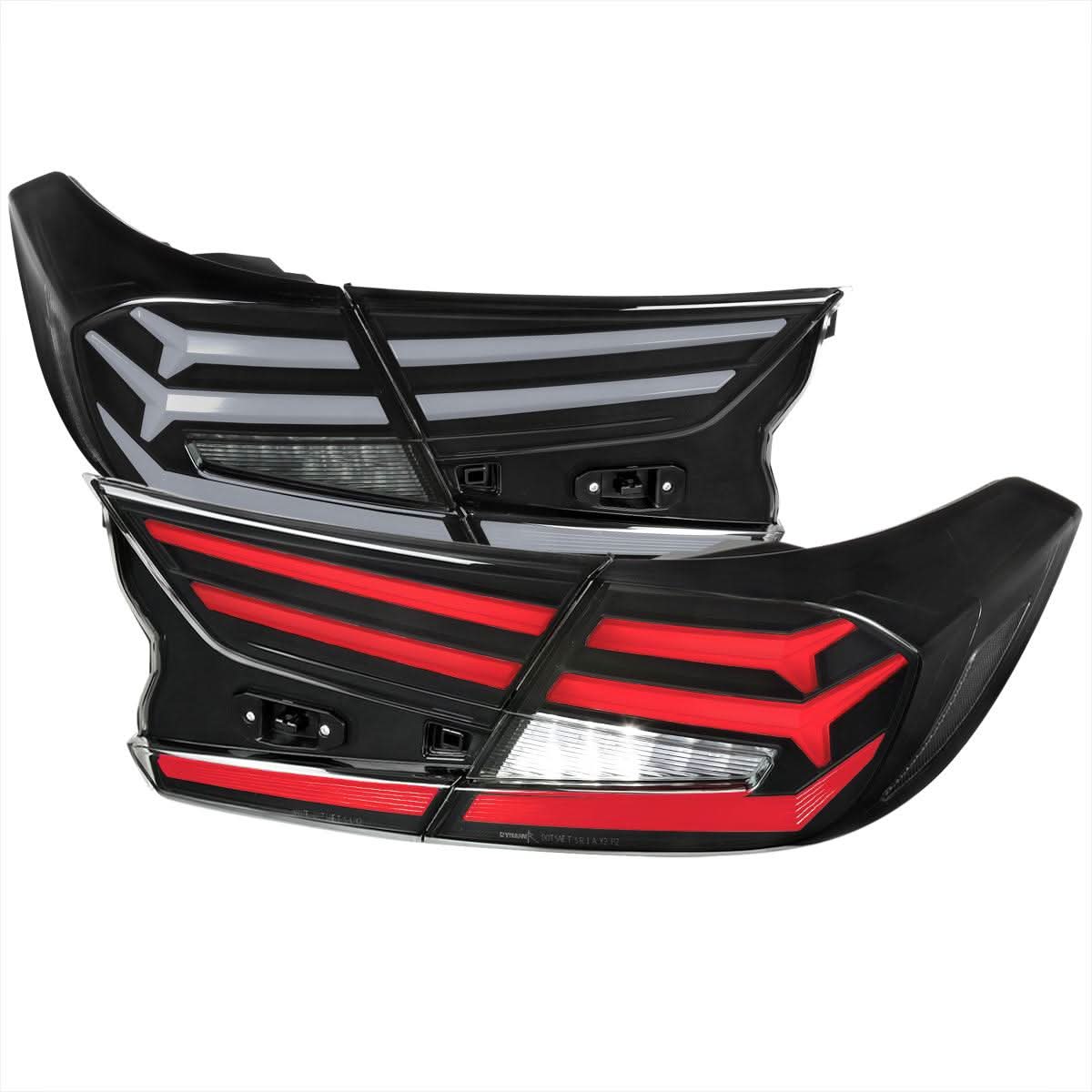 Spec-D Tail Lights Honda Accord (2018-2022) Sequential LED w/ Breathing Effect