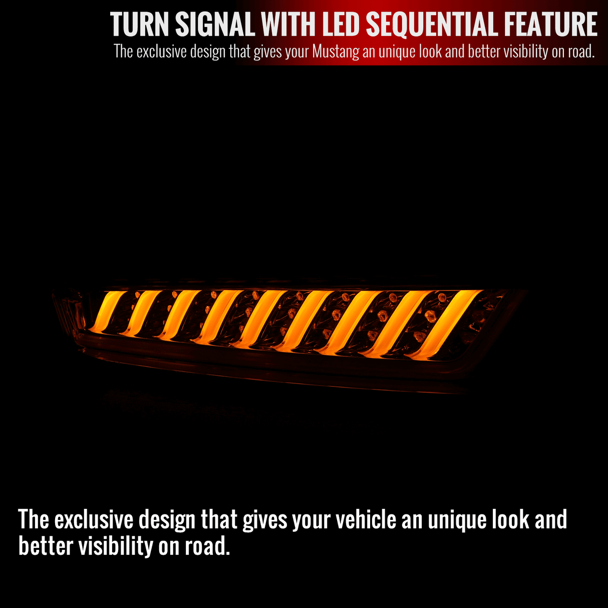 Spec-D Tail Lights Chevy Camaro (2016-2017-2018) Sequential LED Turn Signal - Black / Red / Smoke