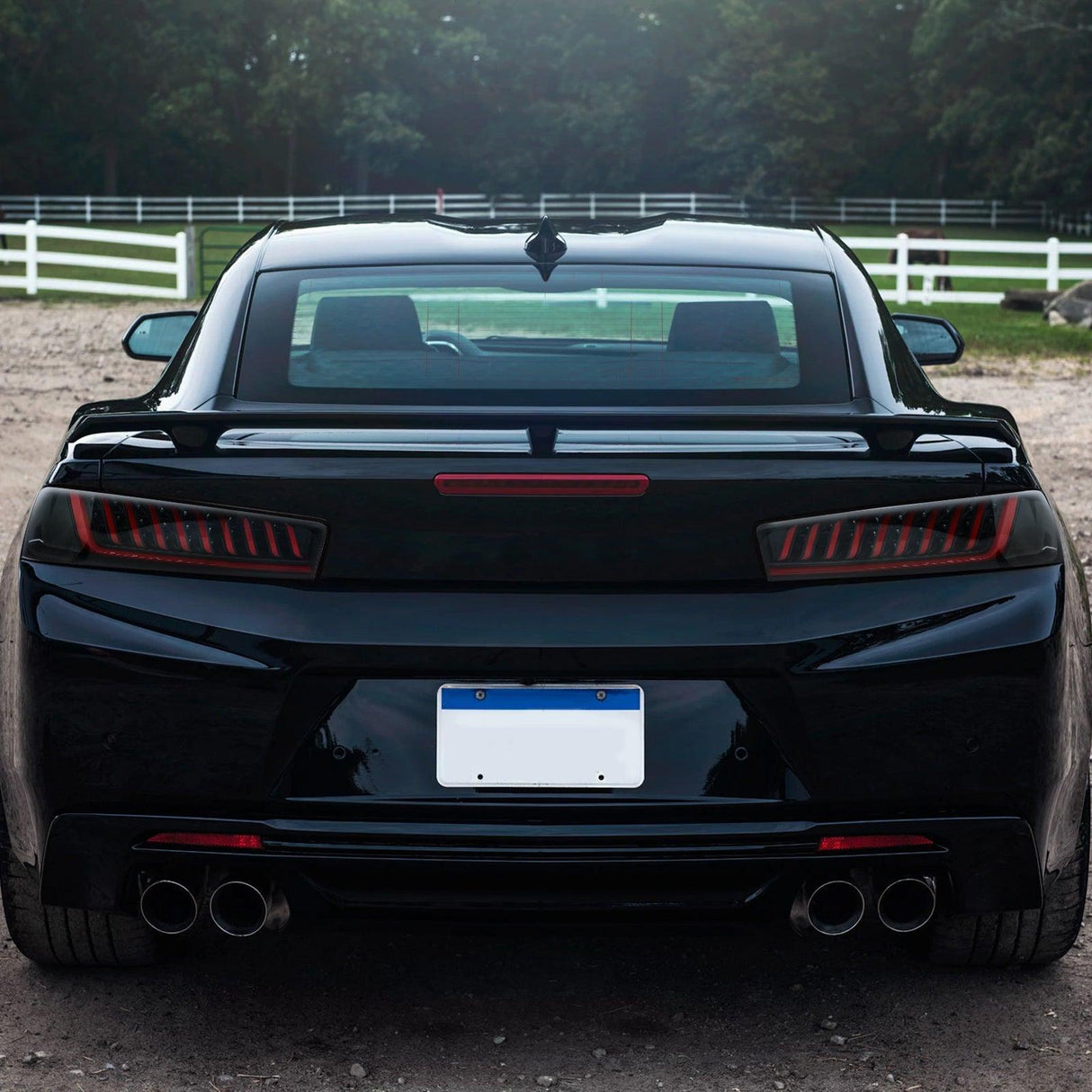 Spec-D Tail Lights Chevy Camaro (2016-2017-2018) Sequential LED Turn Signal - Black / Red / Smoke