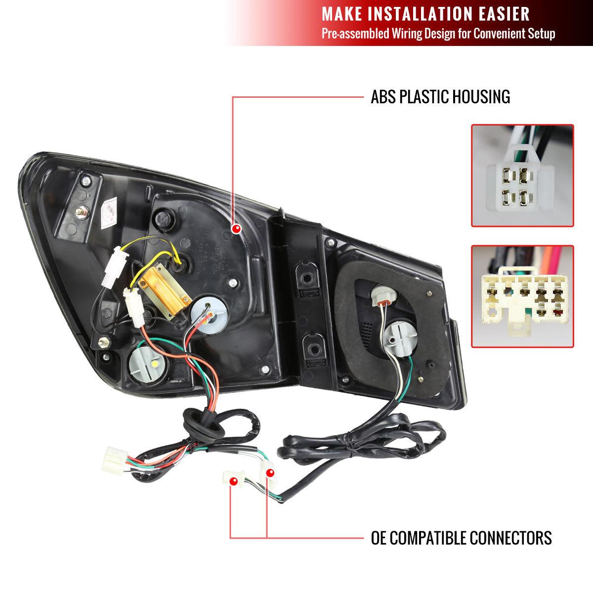 LED Tail Lights Chevy Cruze (2011-2015) Smoked / Red - K2 Industries