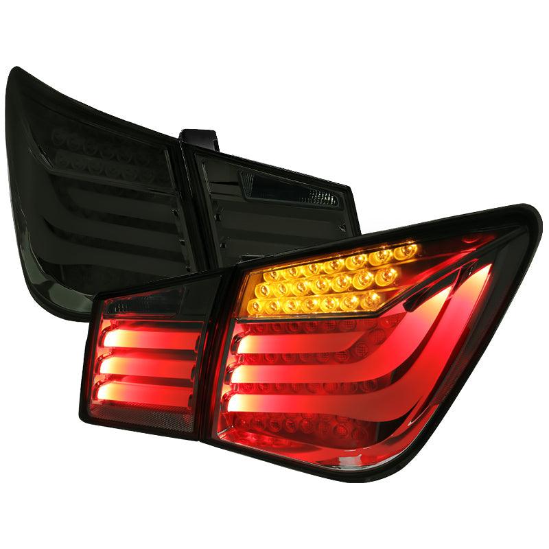 LED Tail Lights Chevy Cruze (2011-2015) Smoked / Red - K2 Industries