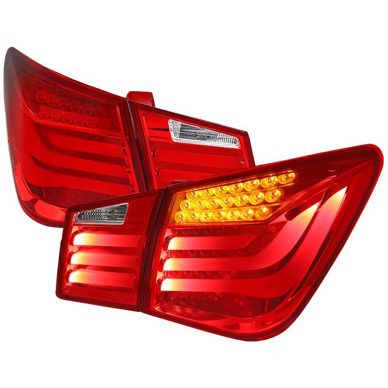 LED Tail Lights Chevy Cruze (2011-2015) Smoked / Red - K2 Industries