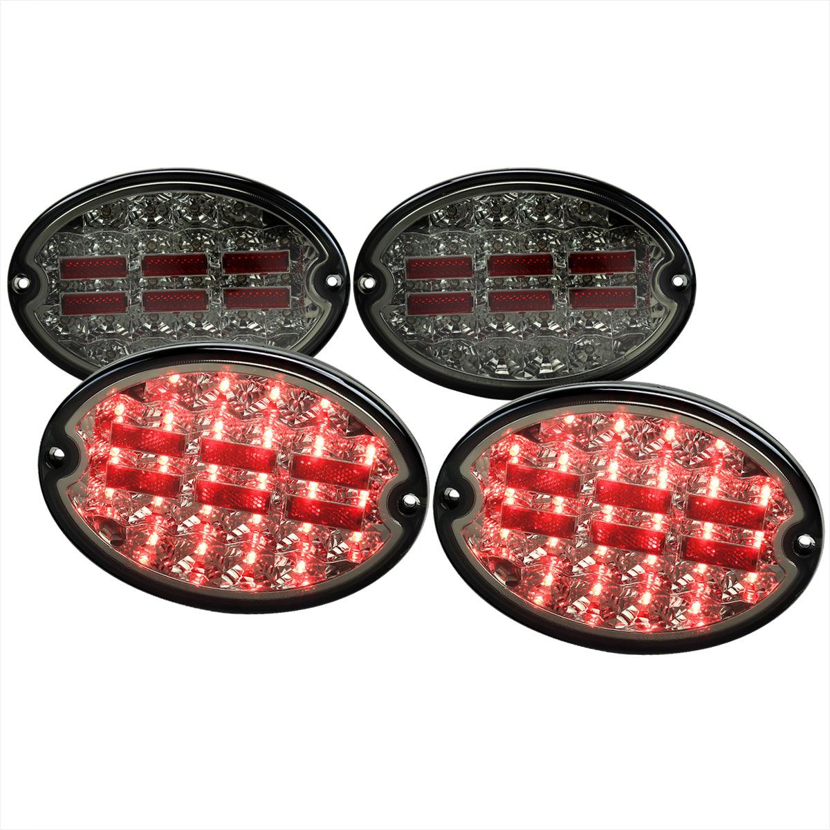 Spec-D LED Tail Lights Corvette C5 (1997-2004) Smoke / Clear / Red