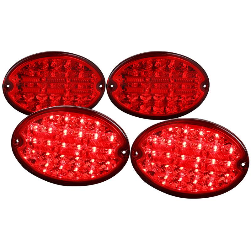 Spec-D LED Tail Lights Corvette C5 (1997-2004) Smoke / Clear / Red