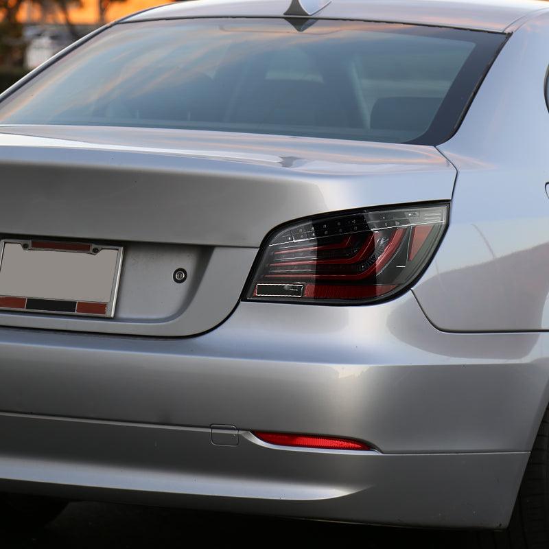 LED Tail Lights BMW E60 525i/528i 530i/535i 540i/545i 550i M5 (08-10) Red / Chrome / Black - K2 Industries