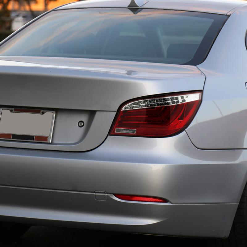 LED Tail Lights BMW E60 525i/528i 530i/535i 540i/545i 550i M5 (08-10) Red / Chrome / Black - K2 Industries