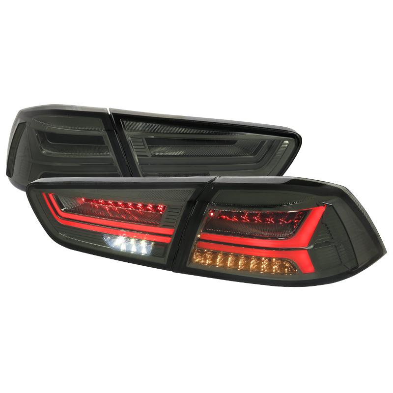 Tail Lights Mitsubishi Lancer EVO 10/X (08-15) Sequential Red/Smoke - K2 Industries