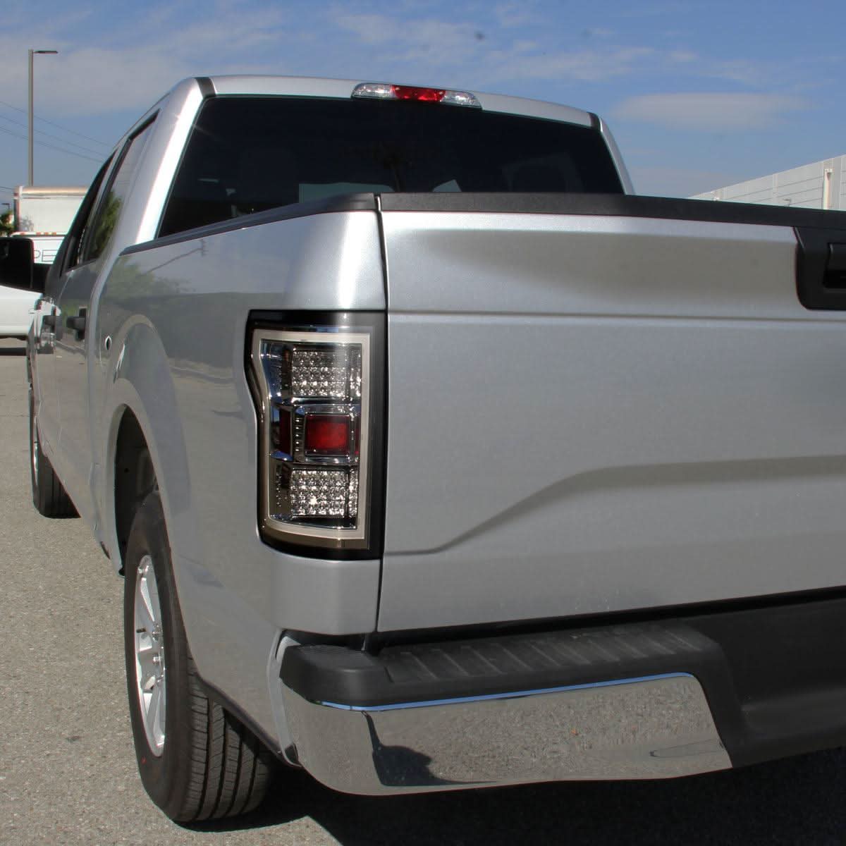 Spec-D Tail Lights Ford F150 (2018-2019-2020) Fiber Optic LED - Black / Smoke / Clear