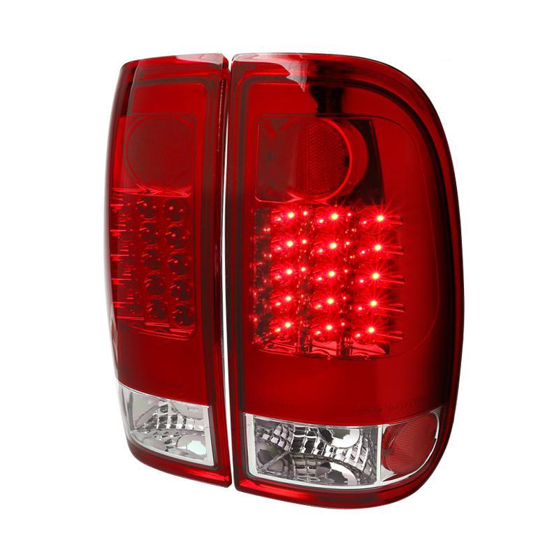 Spec-D Tail Lights Ford F250 F350 F450 F550 F650 (08-16) LED Black / Clear / Smoked