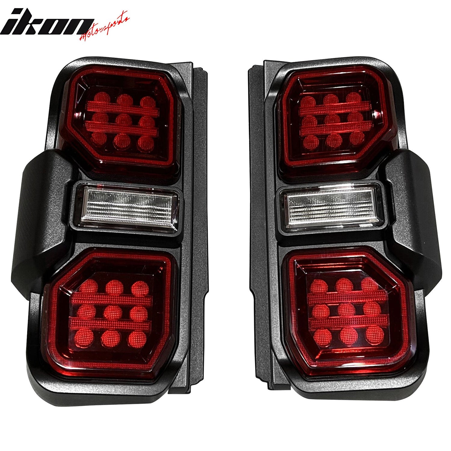 2021-2024 Ford Bronco Red LED Tail Lights Rear Lamps Assembly Pair