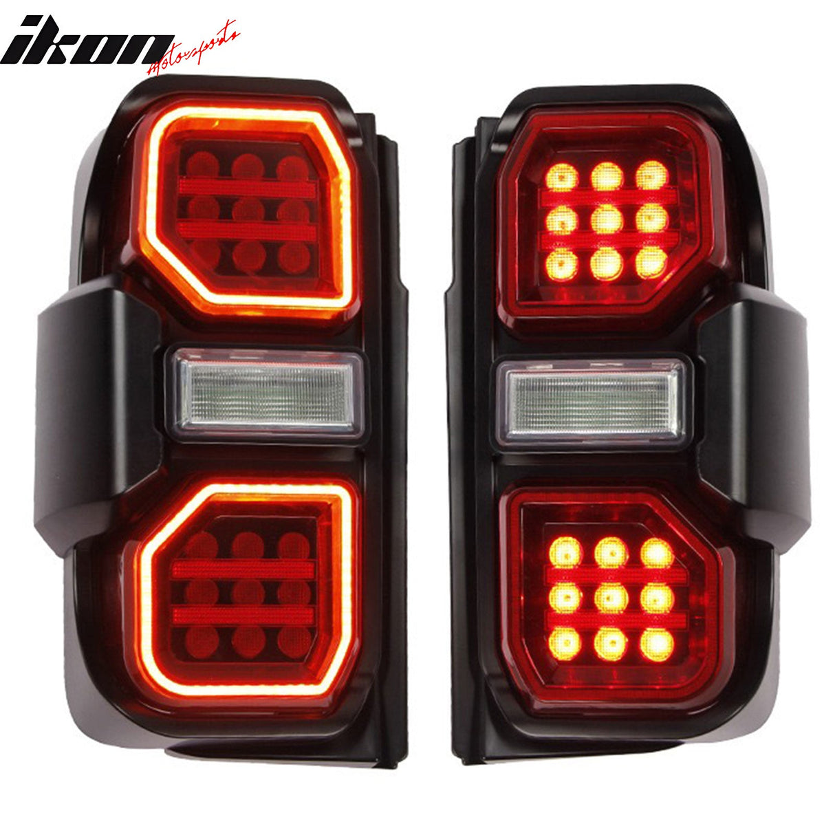 2021-2024 Ford Bronco Red LED Tail Lights Rear Lamps Assembly Pair