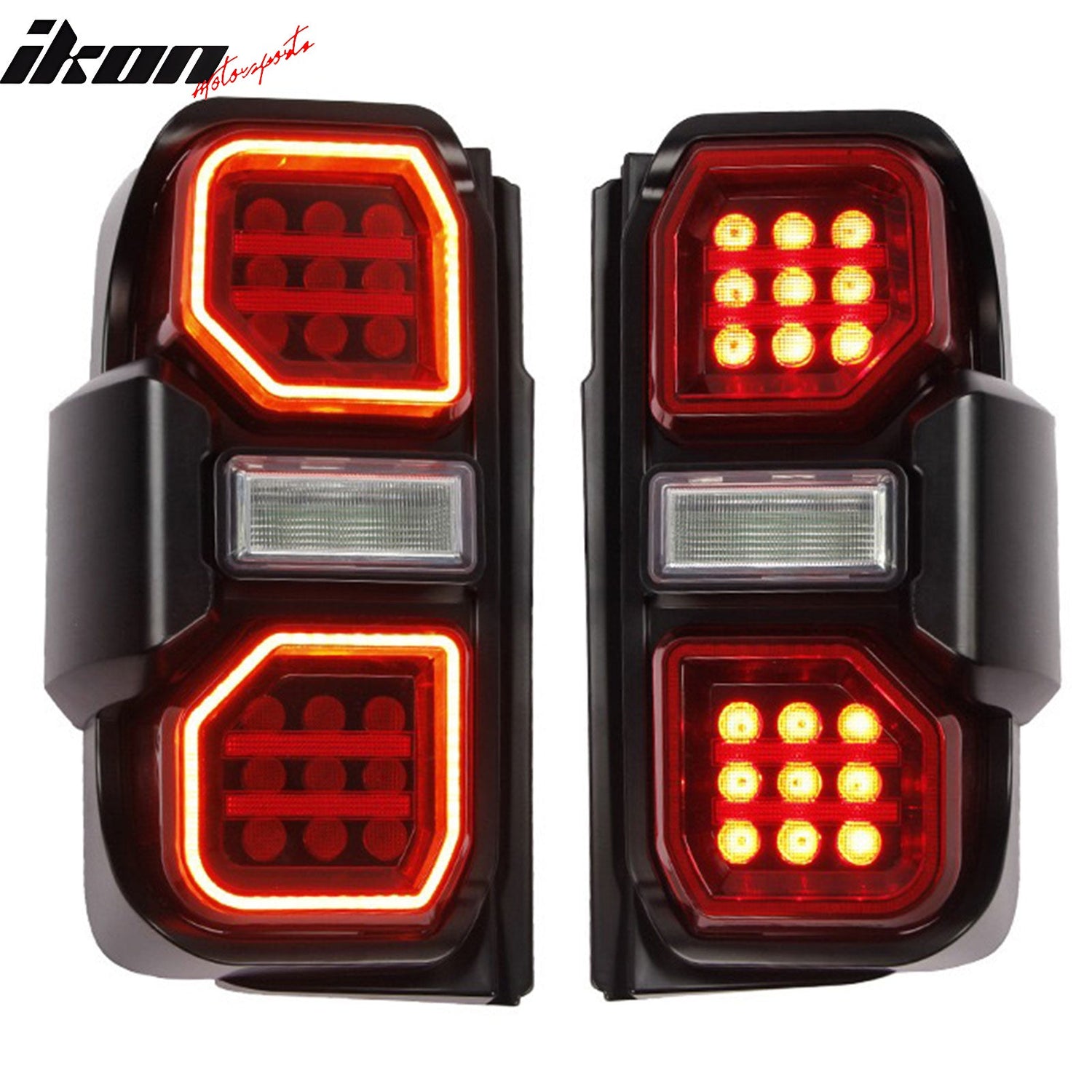 2021-2024 Ford Bronco Red LED Tail Lights Rear Lamps Assembly Pair