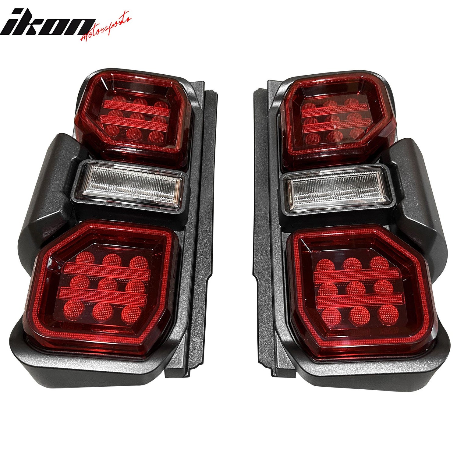 2021-2024 Ford Bronco Red LED Tail Lights Rear Lamps Assembly Pair