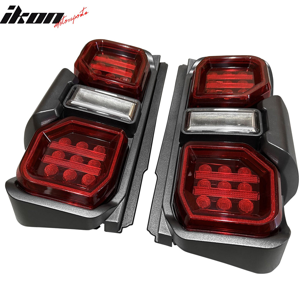 2021-2024 Ford Bronco Red LED Tail Lights Rear Lamps Assembly Pair
