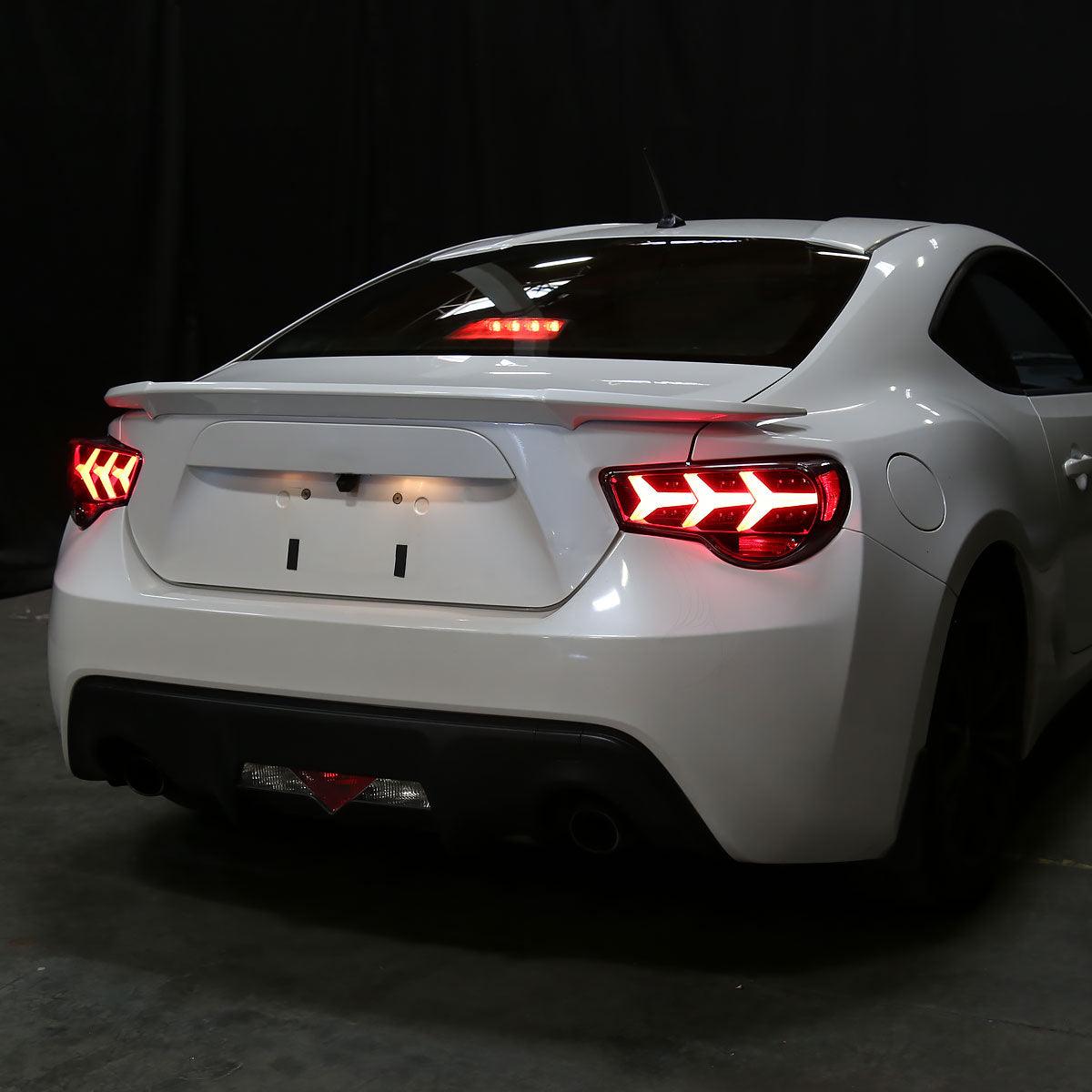 Tail Lights Scion FRS / BRZ (2013-2016) Lambo Aventador Style w/ Sequential LED - K2 Industries