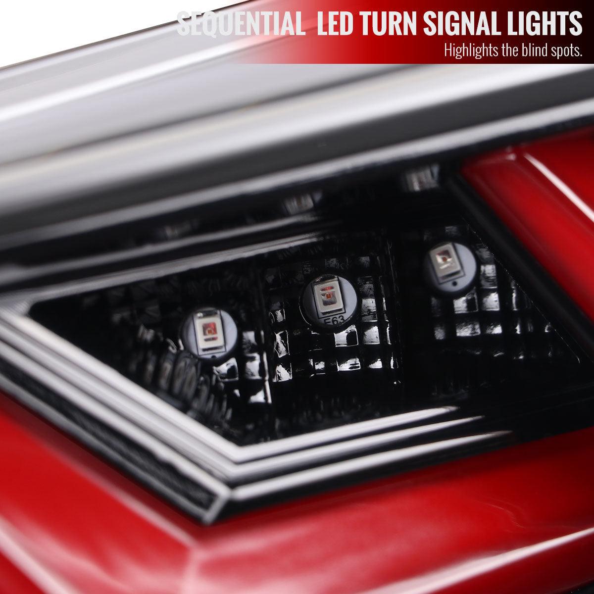 Tail Lights Scion FRS / BRZ (2013-2016) Lambo Aventador Style w/ Sequential LED - K2 Industries