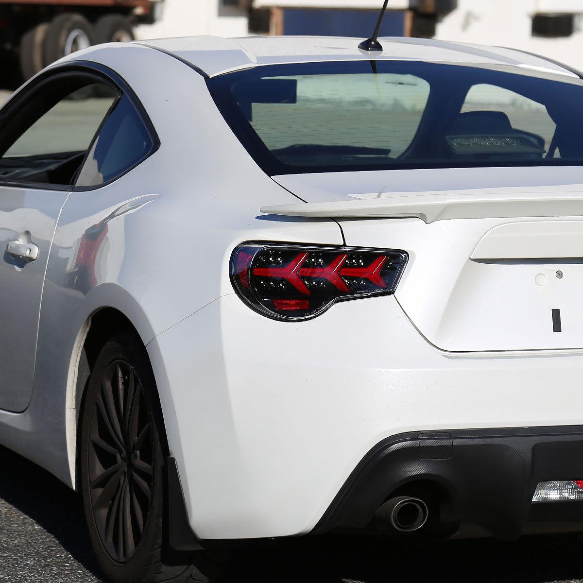 Tail Lights Scion FRS / BRZ (2013-2016) Lambo Aventador Style w/ Sequential LED - K2 Industries
