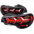 Tail Lights Scion FRS / BRZ (2013-2016) Lambo Aventador Style w/ Sequential LED - K2 Industries