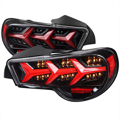 Tail Lights Scion FRS / BRZ (2013-2016) Lambo Aventador Style w/ Sequential LED - K2 Industries