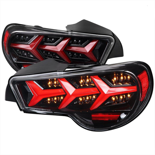 Tail Lights Scion FRS / BRZ (2013-2016) Lambo Aventador Style w/ Sequential LED - K2 Industries