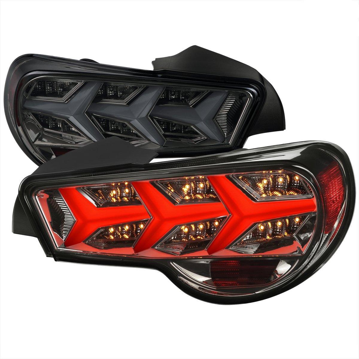 Tail Lights Scion FRS / BRZ (2013-2016) Lambo Aventador Style w/ Sequential LED - K2 Industries