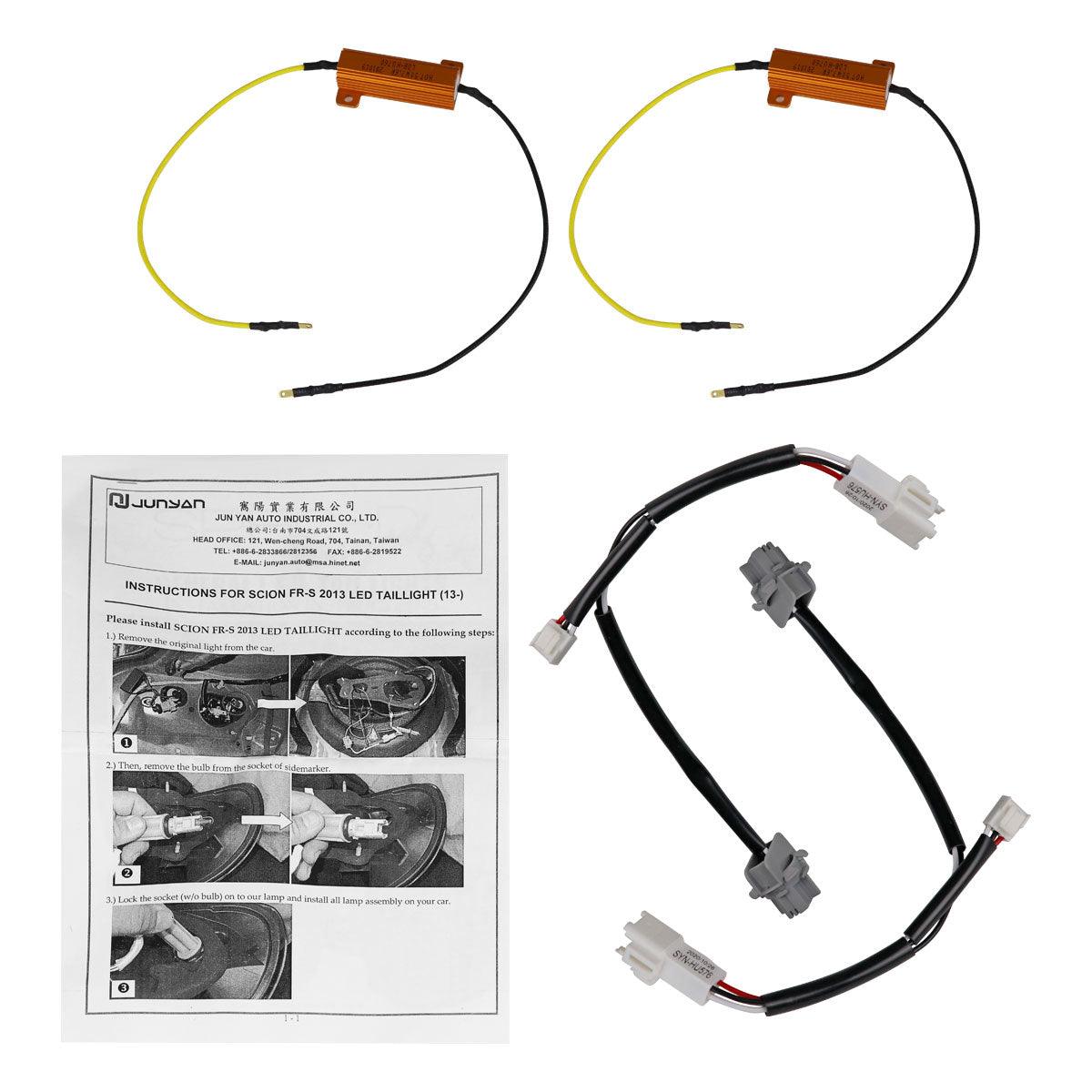 Tail Lights Scion FRS / BRZ (2013-2016) Lambo Aventador Style w/ Sequential LED - K2 Industries