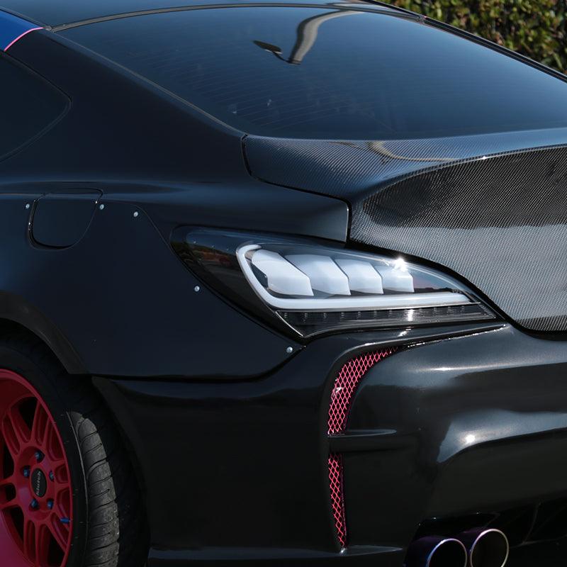 Hyundai Genesis Coupe Sequential Turn Signal - Black / Red / Smoke Tail Lights (2010-2016) - K2 Industries