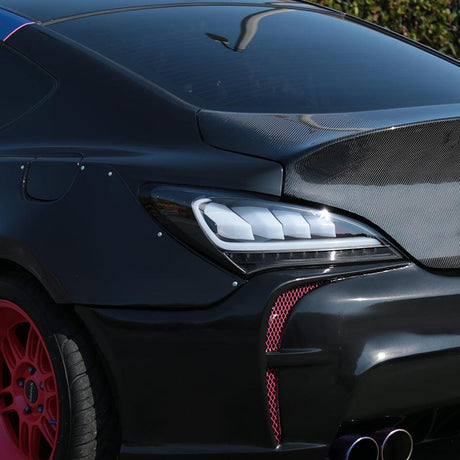 Hyundai Genesis Coupe Sequential Turn Signal - Black / Red / Smoke Tail Lights (2010-2016) - K2 Industries