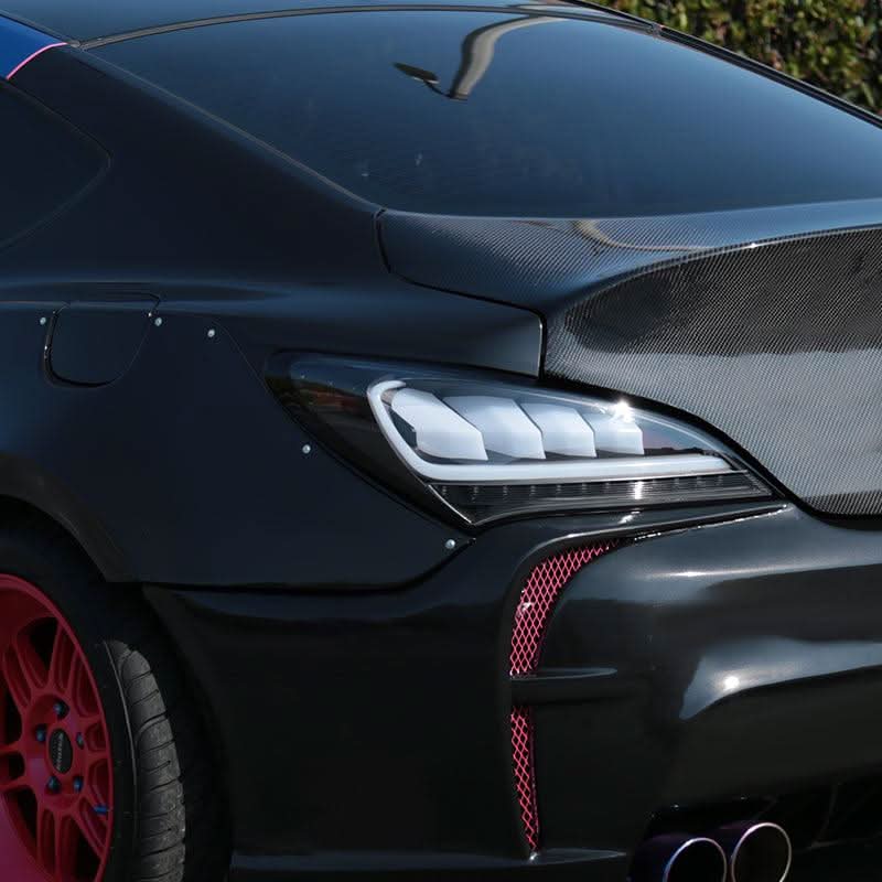 Hyundai Genesis Coupe Sequential Turn Signal - Black / Red / Smoke Tail Lights (2010-2016) - K2 Industries