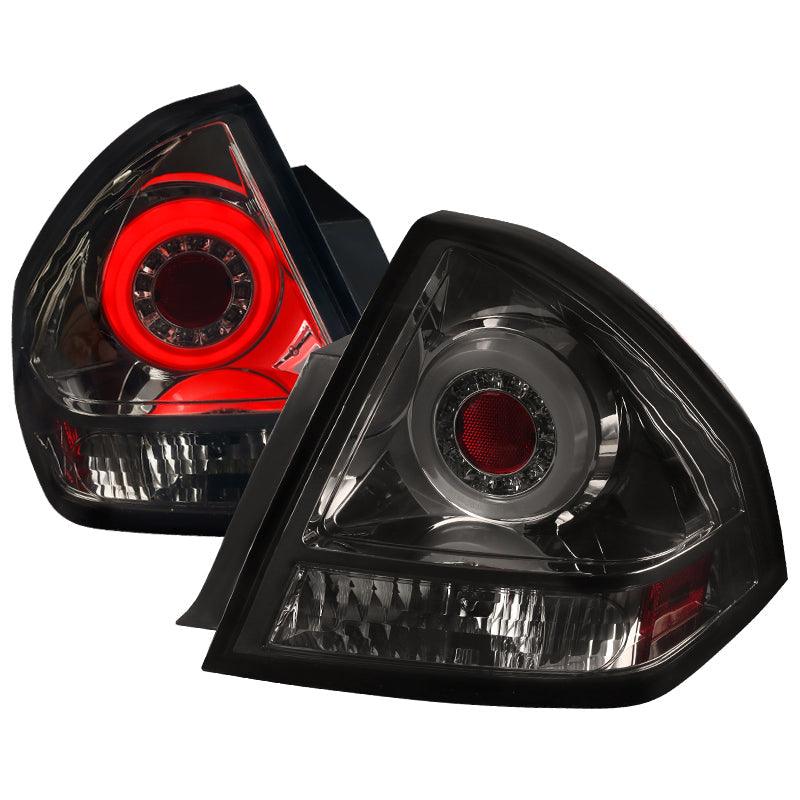 Spec-D LED Tail Lights Chevy Impala (2006-2016) Halo Smoke, Red or Black