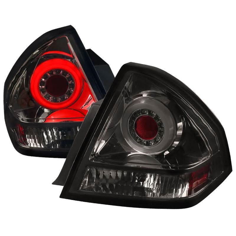 Spec-D LED Tail Lights Chevy Impala (2006-2016) Halo Smoke, Red or Black
