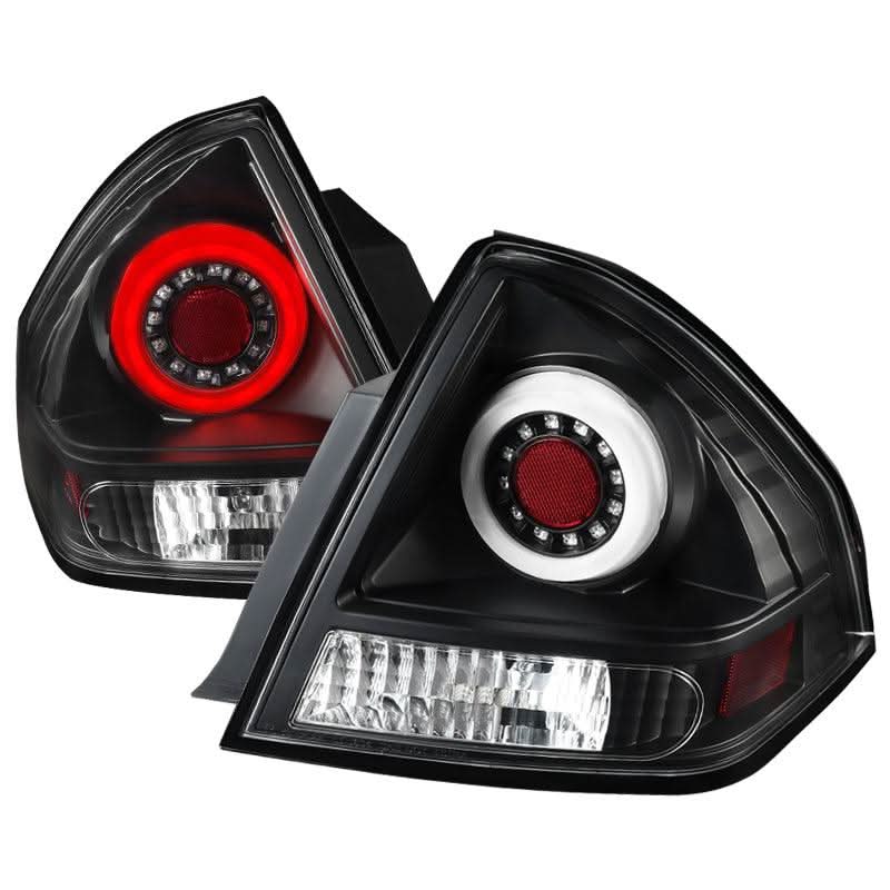 Spec-D LED Tail Lights Chevy Impala (2006-2016) Halo Smoke, Red or Black
