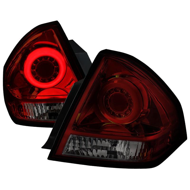 Spec-D LED Tail Lights Chevy Impala (2006-2016) Halo Smoke, Red or Black