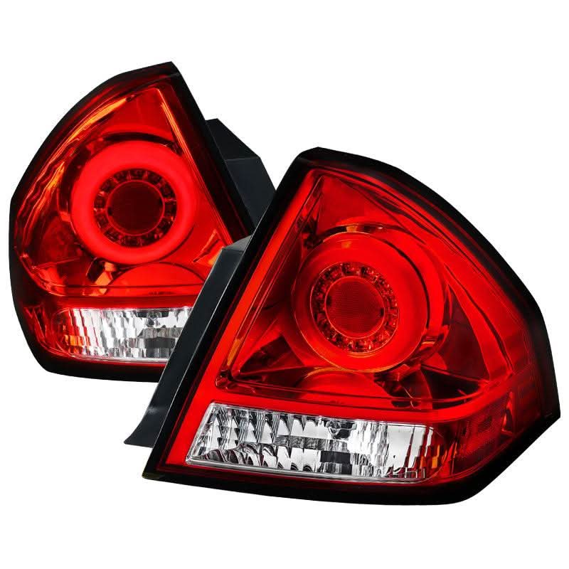 Spec-D LED Tail Lights Chevy Impala (2006-2016) Halo Smoke, Red or Black