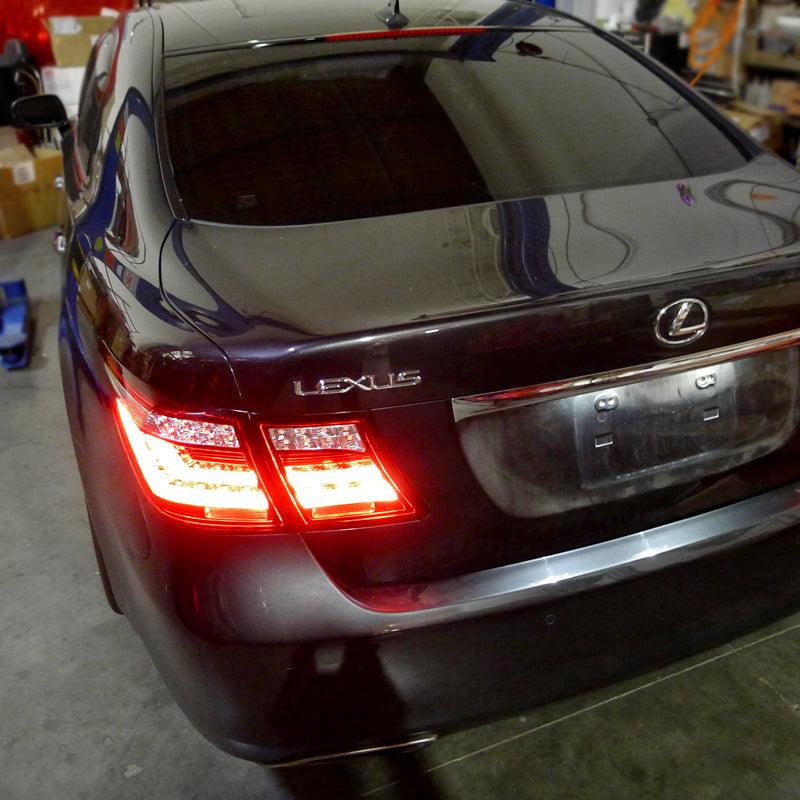 Tail Lights Lexus LS460 (2007-2008-2009) LED Red or Smoked - K2 Industries