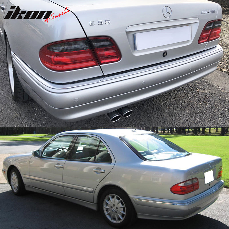 Fits 96-02 Mercedes Benz W210 E-Class Red Clear Tail Lights
