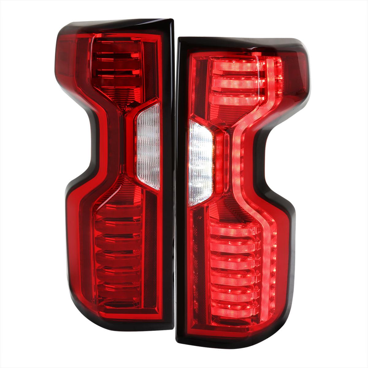 Spec-D Tail Lights Silverado 1500 (19-23) 2500 & 3500 HD (20-23) LED - Black / Tinted / Clear