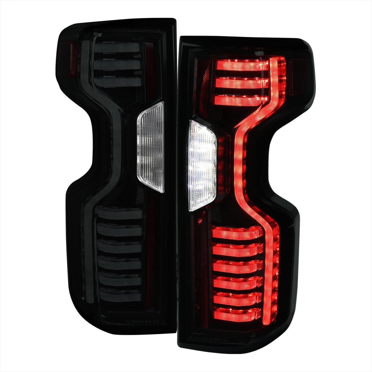 Spec-D Tail Lights Silverado 1500 (19-23) 2500 & 3500 HD (20-23) LED - Black / Tinted / Clear