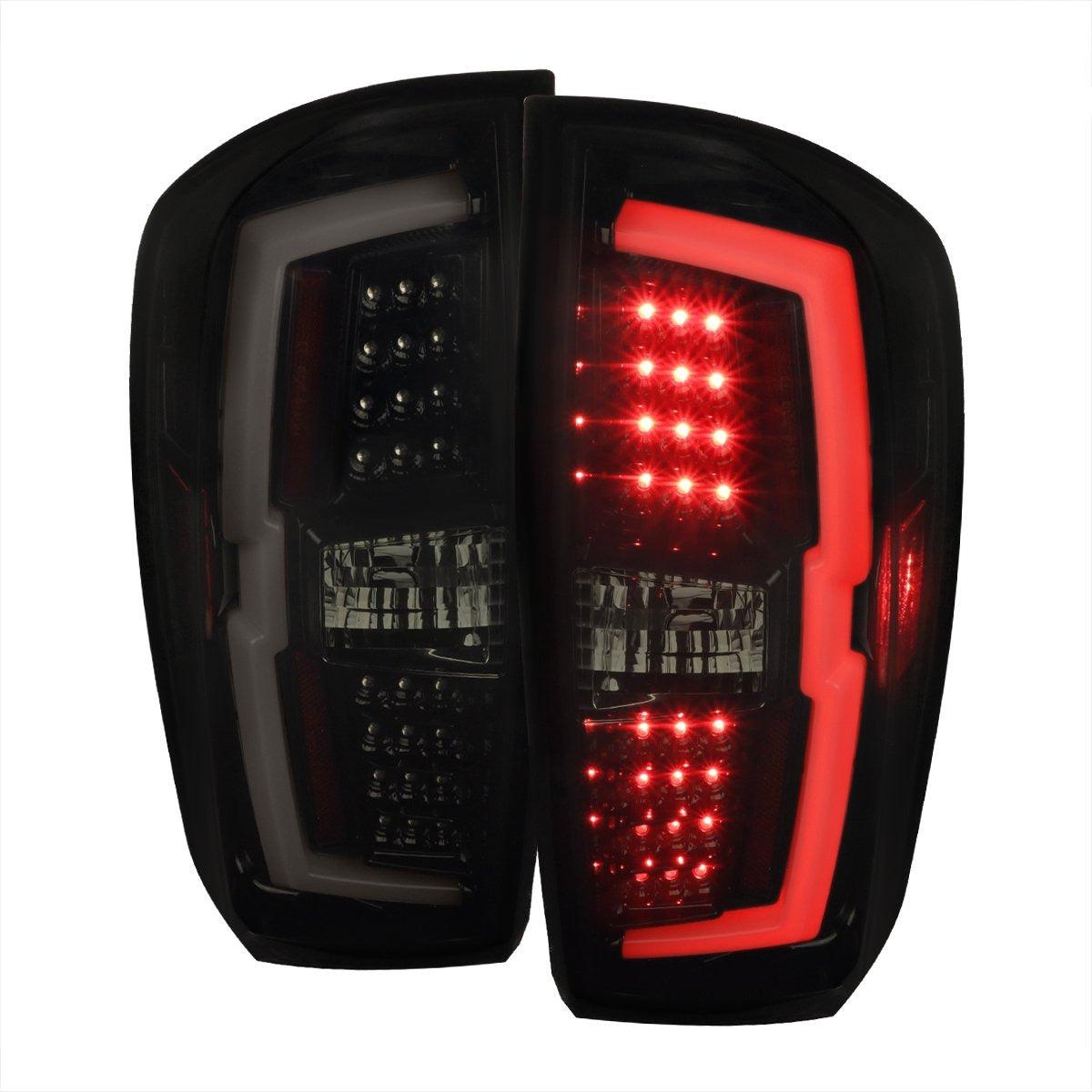 Spec-D Tail Lights Toyota Tacoma (2016-2021) LED BAR - Smoked, Clear or Black